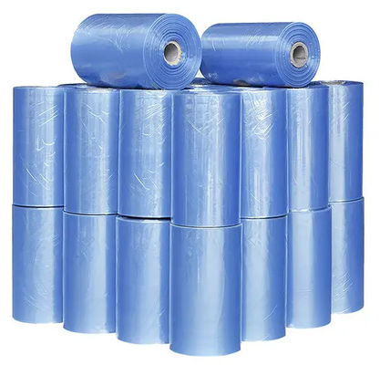 качество  Transparent Blue Polyvinyl Chloride PVC Film 30 Micron PVC Heat Shrink Wrap Roll завод