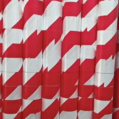Предупреждение дорожного движения ПЭ защитная пленка черная желтая красная белая лента