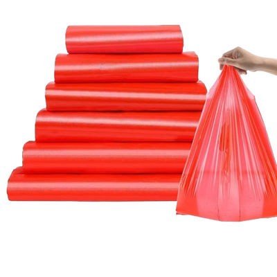Средние многоразовые пластиковые жилеты, сумки для ношения, HDPE, LDPE, цветные сумки для футболок