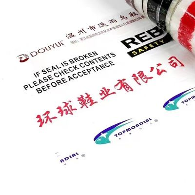 Логотип напечатанная прозрачная лента для упаковки BOPP толщина 36 - 65 микронов