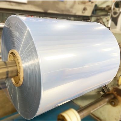 Прозрачная голубая пленка из PVC с сокращающейся обмотками